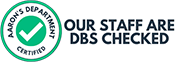 aarons department dbs checked logo