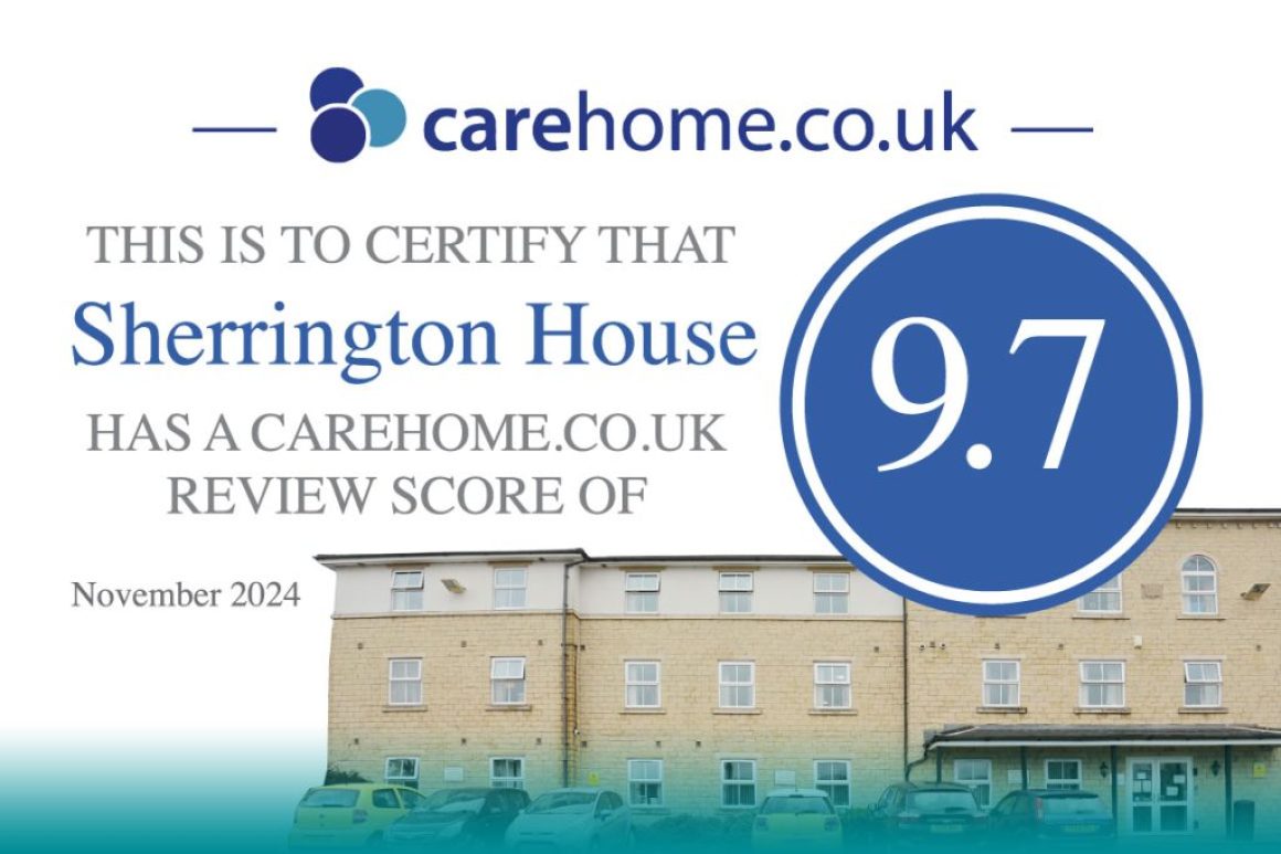 sherrington house receives outstanding carehome co uk rating november 2024