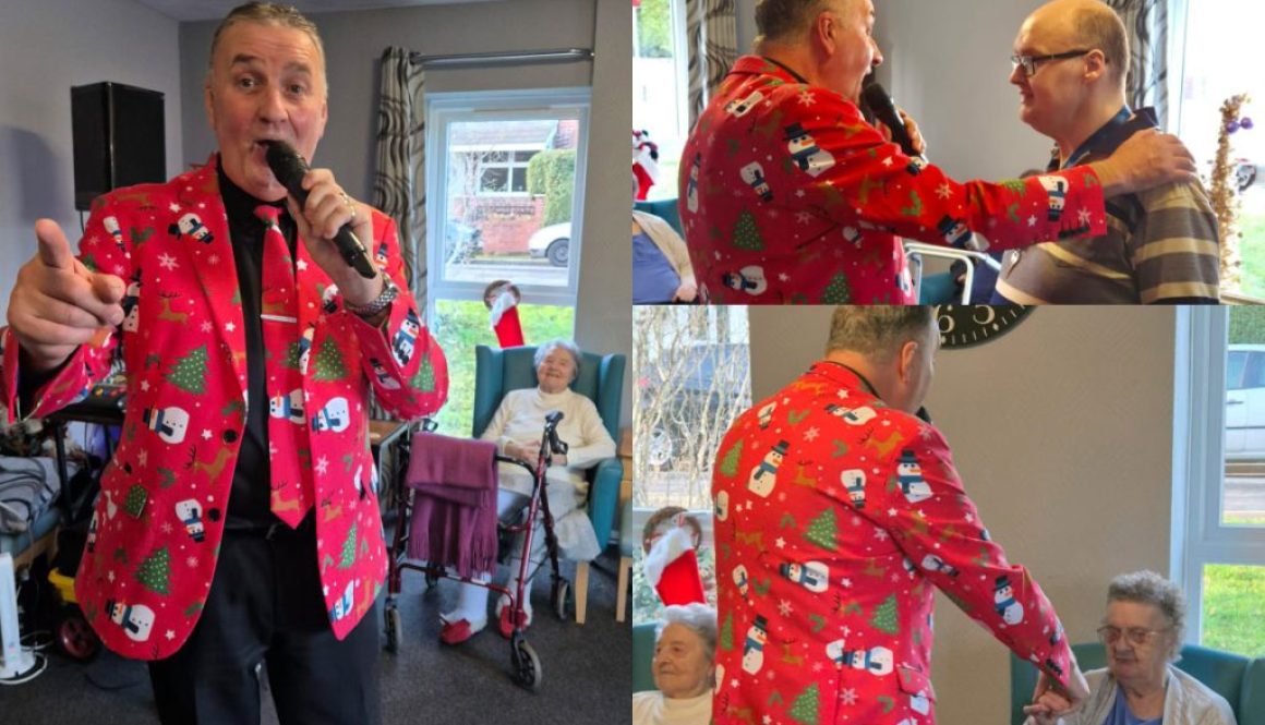 paul barrie singer chrsitmas classics at Aegis Care Home