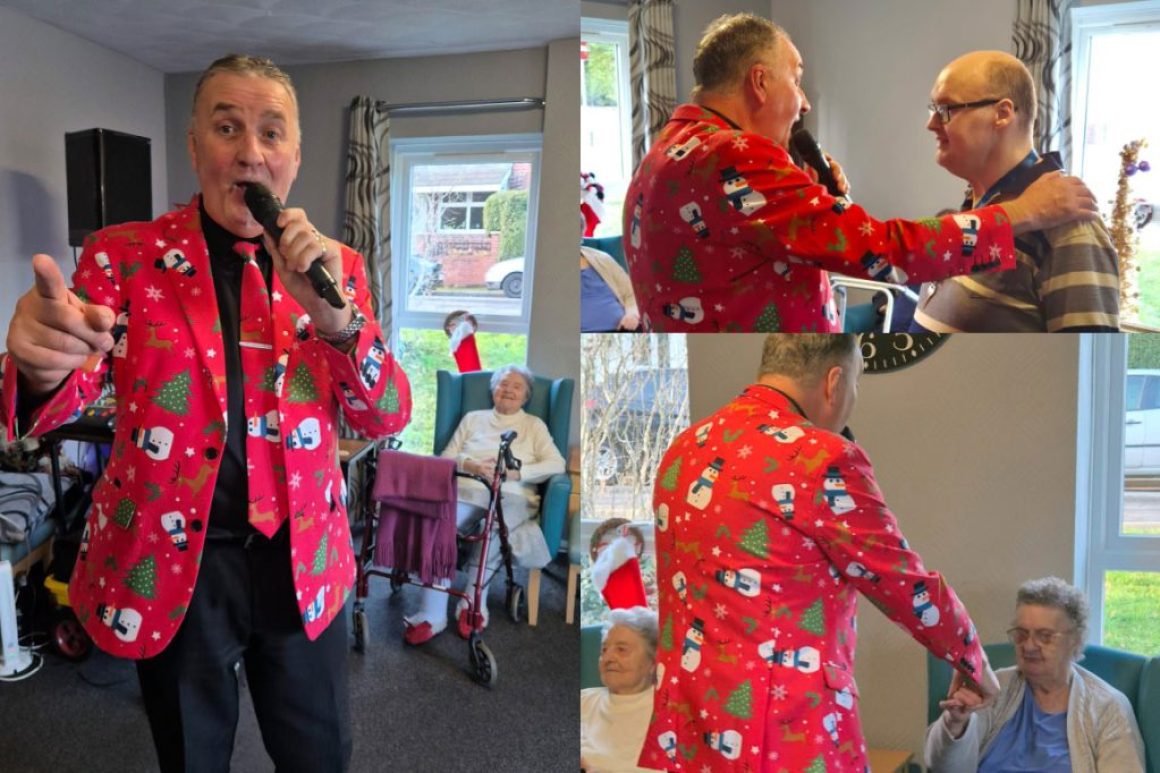 paul barrie singer chrsitmas classics at Aegis Care Home