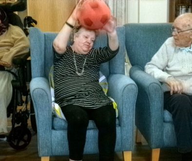 Chair Ball Boosts Spirits at Lister & Sherrington House Nursing Homes in Bradford