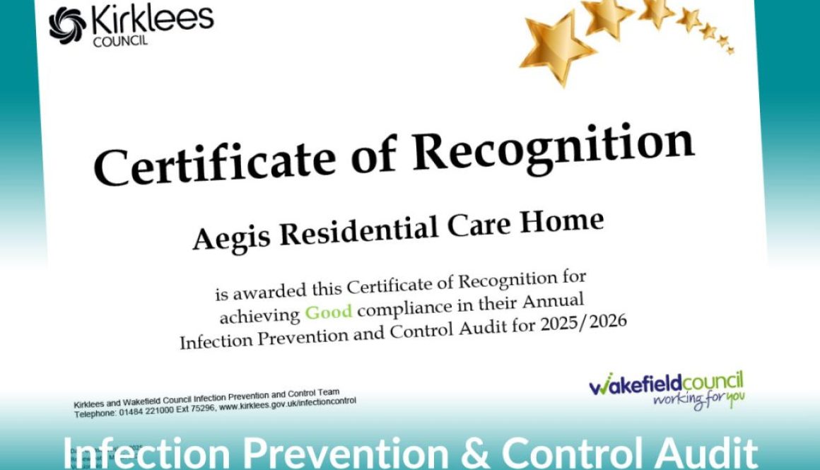 infection prevention control audit aegis residential