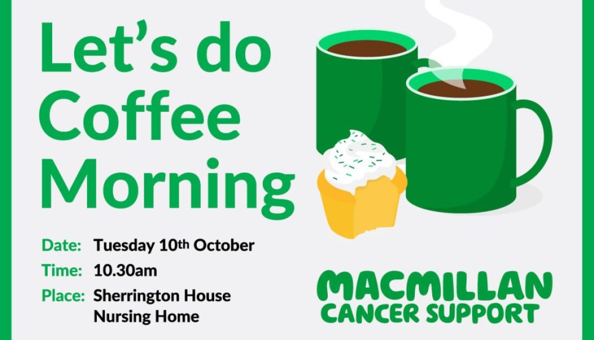 macmillan coffee morning october 2026